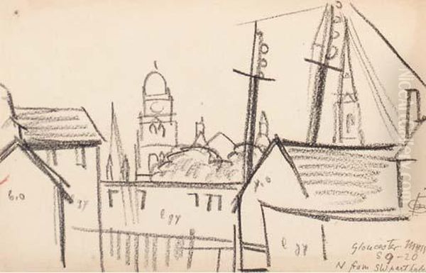 Gloucester, Massachusettes; And Another Similar Drawing - view 1