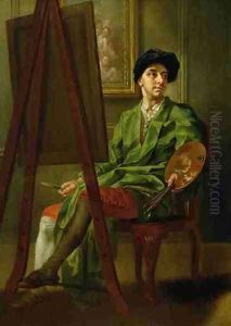 Portrait of the Artist at his Easel