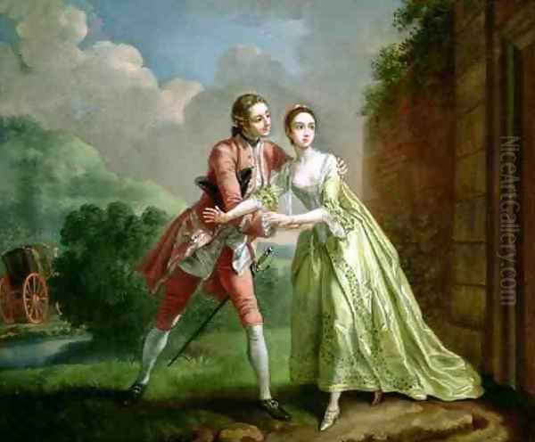 Robert Lovelace preparing to abduct Clarissa Harlowe - view 1