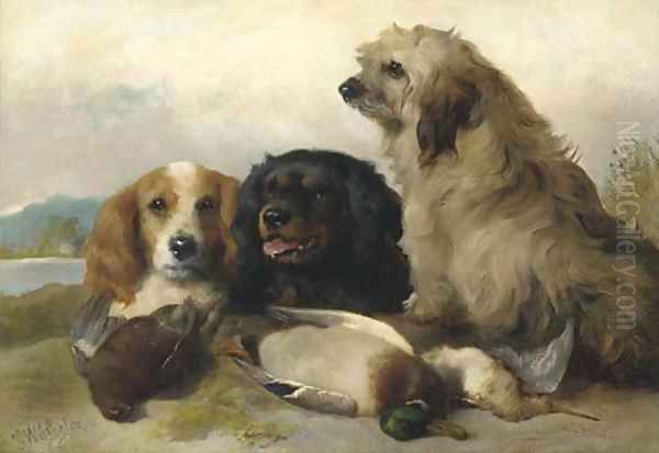 Spaniels with the day's bag - view 1