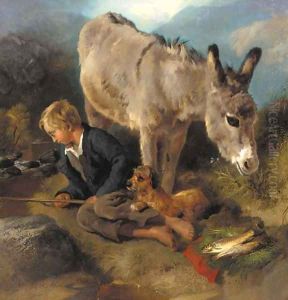 The young angler by George W. Horlor