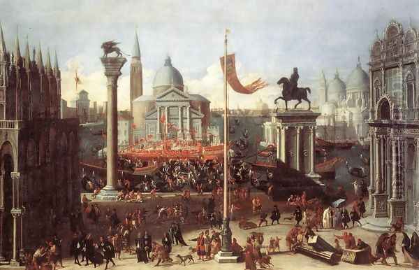 Imaginary Scene with Venetian Buildings 1670-75 - view 1