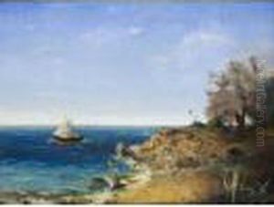 Marina Con Barca by Giacinto Bo