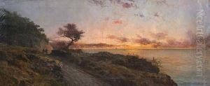 Marina Ligure Al Tramonto by Giacinto Bo