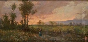 Paesaggio Con Figura by Giacinto Bo