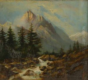 Torrente In Alta Montagna by Giacinto Bo
