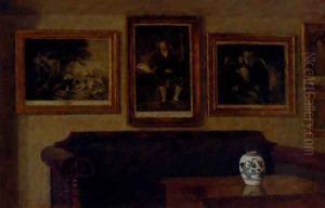 A Room Interior With A Chinese Vase by Niels Holsoe
