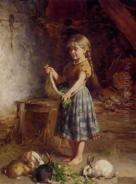 Feeding The Rabbits - view 1
