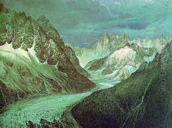 The Mer de Glace Glacier 1817 - view 1