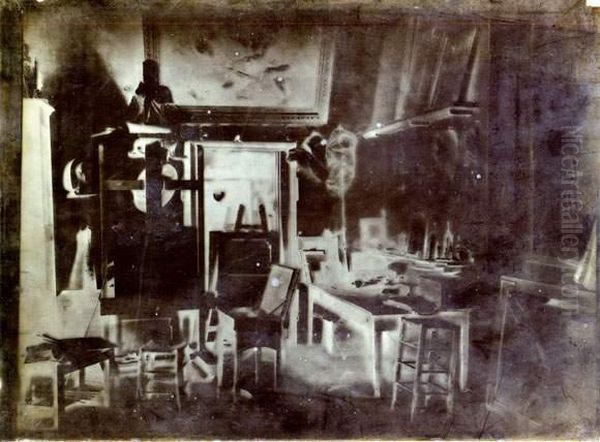 Vues De L'atelier Du Peintre Et Graveur Jean-francois Millet - view 1