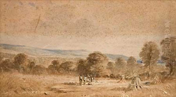 Landscape With Figures In A Field - view 1