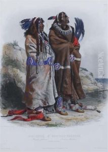 Sih-chida & Mahchsi by Karl Bodmer