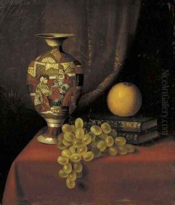 Still Life with Vase, Grapes and Books Still Life with Vase, Grapes and Books
