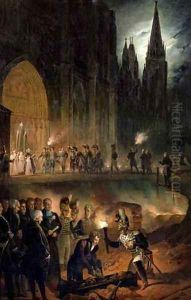 Transferring the Bones of the Royal Family to the Church of St Denis by Francois - Joseph Heim