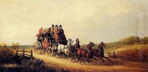 The London to Brighton Royal Mail on the Open Road by Charles Cooper Henderson