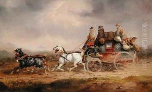 Mail Coaches on the Road The Louth London Royal Mail Progressing at Speed by Charles Cooper Henderson