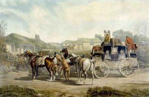 Changing Horses from Fores Coaching Recollections by Charles Cooper Henderson