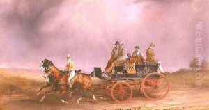 Going Shooting a Postillion and Pair with a Game Cart by Charles Cooper Henderson