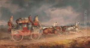 The Louth to London Royal Mail Coach by Charles Cooper Henderson