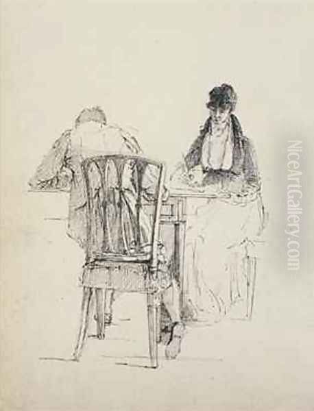 A Man Reading - view 1