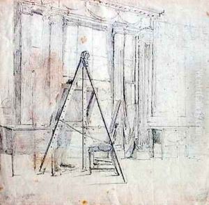An Artist at his Easel by John Harden