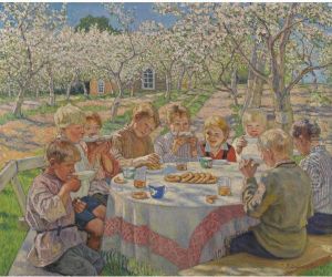Tea In The Apple Orchard