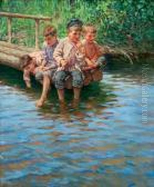 Boys Fishing - view 1