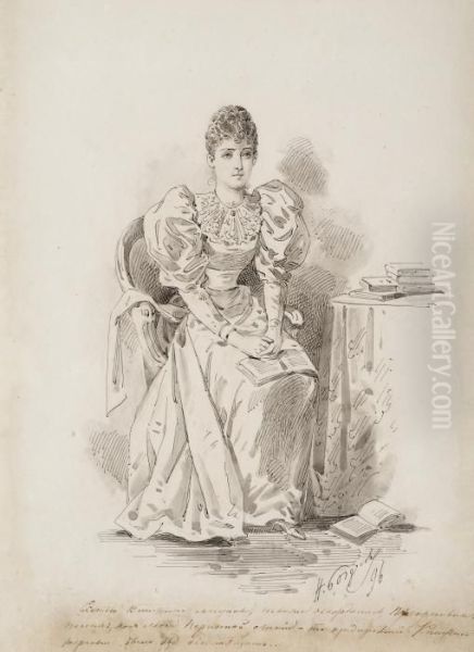 Alady With A Book - view 1