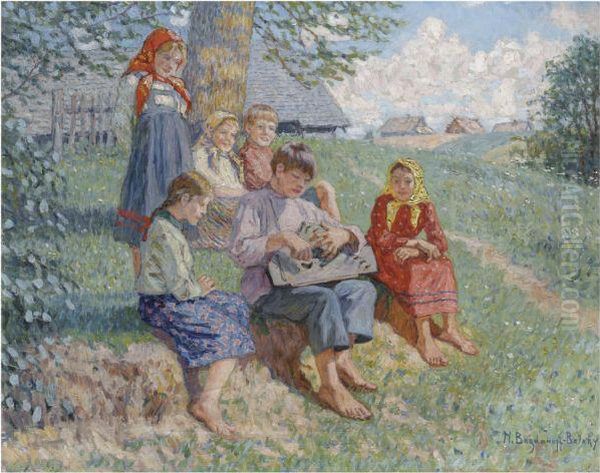 The Young Musician by Nikolai Petrovich Bogdanov-Belsky