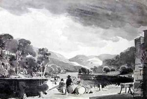 Landscape with a lake by John Harden