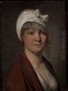 Portrait De Femme Au Turban by Louis Leopold Boilly