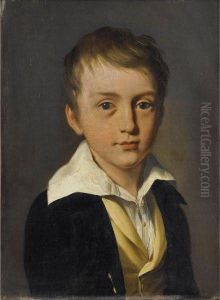 Portrait De Jeune Garcon by Louis Leopold Boilly