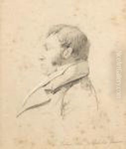 Portrait De Profil Du Docteur Felix Del'isle-sur-sorgues by Louis Leopold Boilly