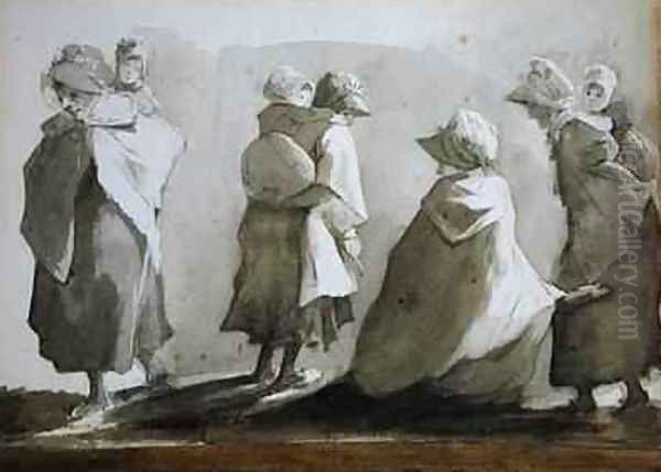 Peasant Women and Children - view 1