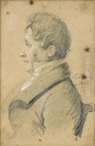 Portrait D'homme De Profil by Louis Leopold Boilly