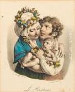 Allegorien Der Vier Lebensalter Und Jahreszeiten by Louis Leopold Boilly