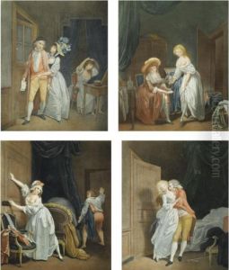 A Collection Of Six Erotic Prints by Louis Leopold Boilly