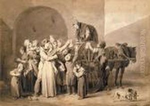 La Distribution Du Lait by Louis Leopold Boilly