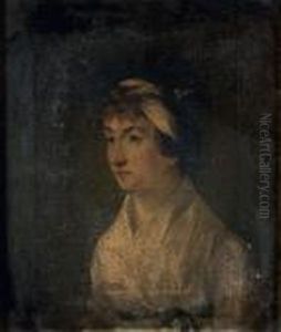 Portrait De Femme Au Ruban Bleu