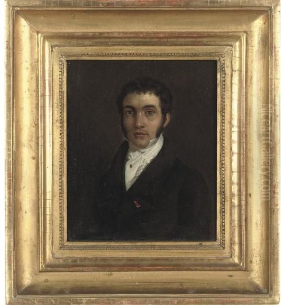 Two Portraits Of Gentlemen In
Black Coats With White Cravats,half-length, The First Turned To
Sinister, The Second Seated Andturned To The Dexter - view 1