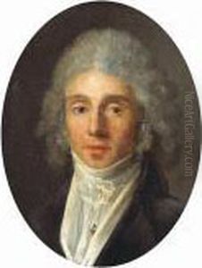 A Portrait Of A Gentleman, Quarter-length,with A Cravat