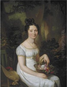 Portrait Of A Lady, Possibly Madame Vincent by Louis Leopold Boilly