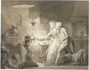 'l'amour Electrique' by Louis Leopold Boilly