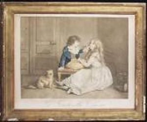 La Tourterelle Cherie Par Allais by Louis Leopold Boilly