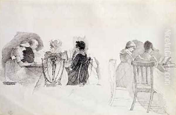 Two seated groups - view 1