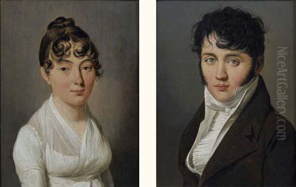 Portrait De Femme A La Robe Blanche - view 1