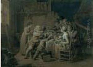 La Fete De Grand-pere by Louis Leopold Boilly
