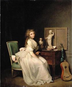 Dress Seated At Her Desk