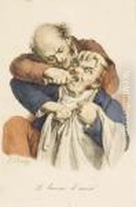 Les Fumeurs; Les Petits
Ramoneurs; Les Amateurs De Tableaux; L'orgueil; Les Lunettes; Les
Chantres; La Lecture Du Testament; Les Gueux; Ah Le Chie En Lit; L'hiver
Par Francois-seraphin Delpech by Louis Leopold Boilly