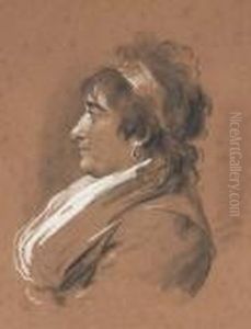 Portrait De Femme A Mi-corps De Profil A Gauche by Louis Leopold Boilly